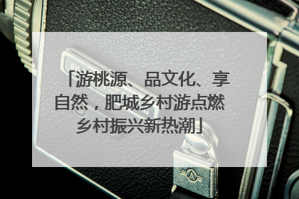 游桃源、品文化、享自然，肥城乡村游点燃乡村振兴新热潮