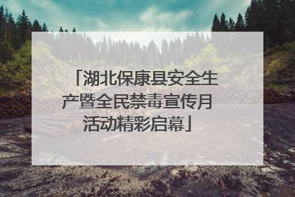 湖北保康县安全生产暨全民禁毒宣传月活动精彩启幕