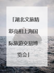 湖北文旅精彩亮相上海国际旅游交易博览会
