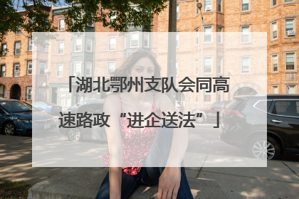 湖北鄂州支队会同高速路政“进企送法”