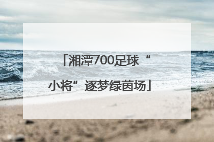 湘潭700足球“小将”逐梦绿茵场