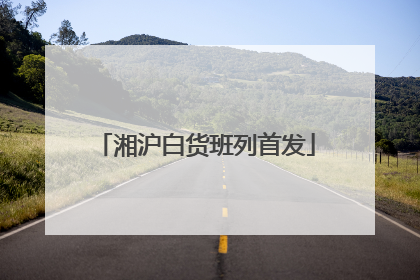 湘沪白货班列首发