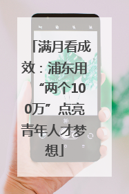 满月看成效：浦东用“两个100万”点亮青年人才梦想