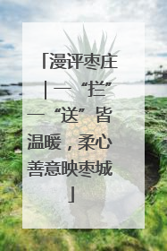 漫评枣庄｜一“拦”一“送”皆温暖，柔心善意映枣城