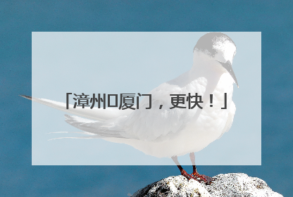 漳州⇋厦门，更快！