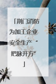 荆门消防为加工企业安全生产“把脉开方”