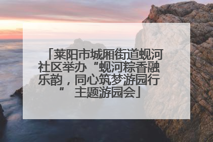 莱阳市城厢街道蚬河社区举办“蚬河粽香融乐韵，同心筑梦游园行” 主题游园会