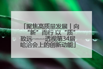 聚焦高质量发展丨向“新”而行 以“质”致远——透视第34届哈洽会上的创新动能