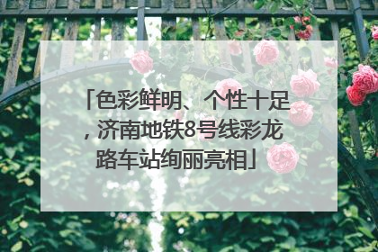 色彩鲜明、个性十足，济南地铁8号线彩龙路车站绚丽亮相