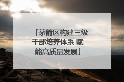 茅箭区构建三级干部培养体系 赋能高质量发展