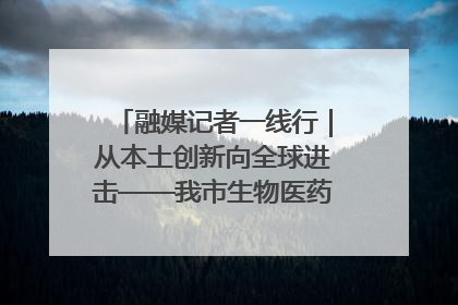 融媒记者一线行｜从本土创新向全球进击——我市生物医药产业破茧突围