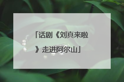 话剧《刘真来啦》走进阿尔山