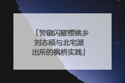 警徽闪耀樱桃乡 刘志硕与北宅派出所的枫桥实践