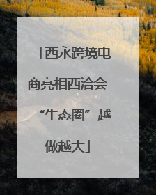 西永跨境电商亮相西洽会“生态圈”越做越大