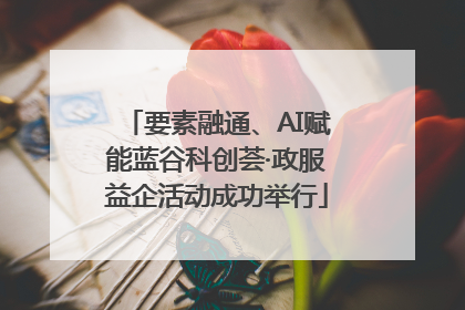 要素融通、AI赋能蓝谷科创荟·政服益企活动成功举行