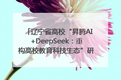 辽宁省高校“昇腾AI+DeepSeek：重构高校教育科技生态”研讨会在沈阳成功举办