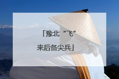豫北“飞”来后备尖兵