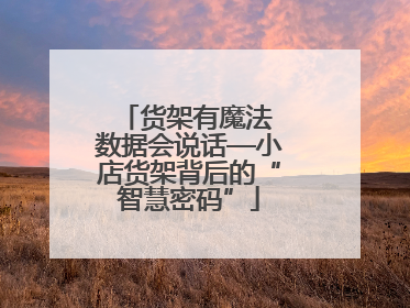 货架有魔法 数据会说话—小店货架背后的“智慧密码”