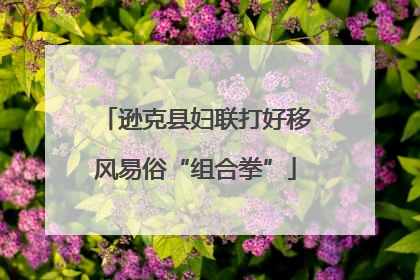 逊克县妇联打好移风易俗“组合拳”
