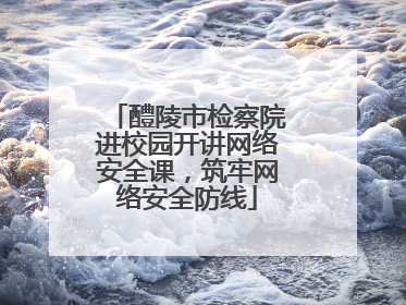 醴陵市检察院进校园开讲网络安全课，筑牢网络安全防线