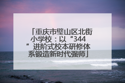 重庆市璧山区北街小学校：以“344”进阶式校本研修体系锻造新时代强师