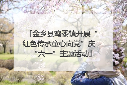 金乡县鸡黍镇开展“红色传承童心向党”庆“六一”主题活动
