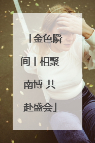 金色瞬间丨相聚南博 共赴盛会