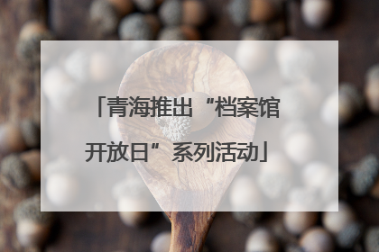 青海推出“档案馆开放日”系列活动