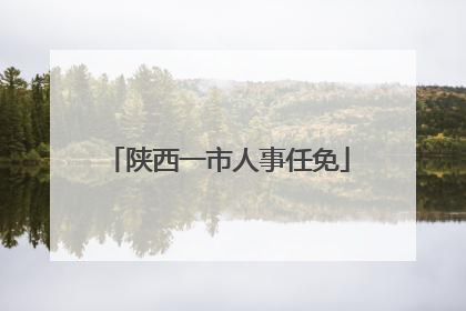 陕西一市人事任免