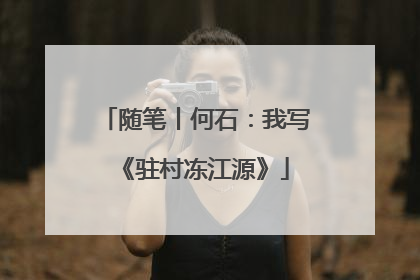 随笔丨何石：我写《驻村冻江源》