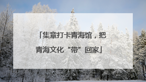 集章打卡青海馆，把青海文化“带”回家