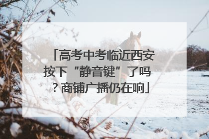 高考中考临近西安按下“静音键”了吗？商铺广播仍在响