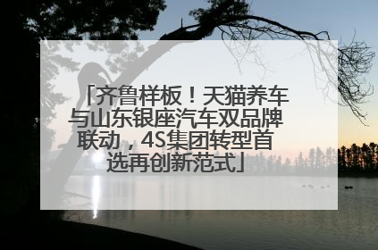 齐鲁样板！天猫养车与山东银座汽车双品牌联动，4S集团转型首选再创新范式