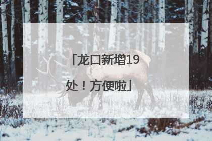 龙口新增19处！方便啦