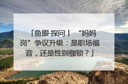 鱼眼·探问丨 “妈妈岗”争议升级：是职场福音，还是性别枷锁？