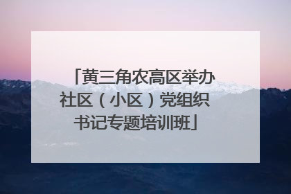 黄三角农高区举办社区（小区）党组织书记专题培训班