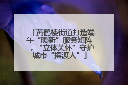黄鹤楼街道打造端午“暖新”服务矩阵，“立体关怀”守护城市“摆渡人”