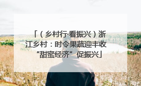 （乡村行·看振兴）浙江乡村：时令果蔬迎丰收 “甜蜜经济”促振兴