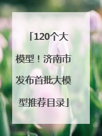 120个大模型！济南市发布首批大模型推荐目录