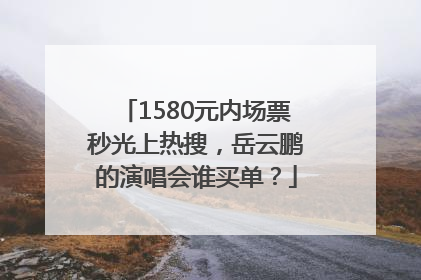 1580元内场票秒光上热搜，岳云鹏的演唱会谁买单？
