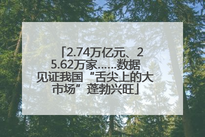 2.74万亿元、25.62万家……数据见证我国“舌尖上的大市场”蓬勃兴旺