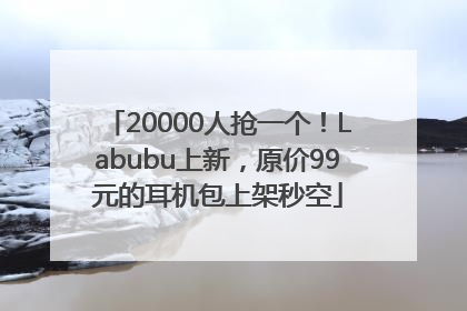 20000人抢一个！Labubu上新，原价99元的耳机包上架秒空