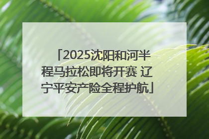 2025沈阳和河半程马拉松即将开赛 辽宁平安产险全程护航