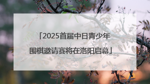 2025首届中日青少年围棋邀请赛将在洛阳启幕
