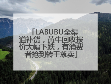 LABUBU全渠道补货，黄牛回收报价大幅下跌，有消费者抢到转手就卖